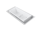 KOHLER K-1166-C1-0 Sok 104" X 41" Drop-In Effervescence Bath With Chromatherapy And Center Drain - White