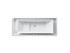 KOHLER K-1166-C1-0 Sok 104" X 41" Drop-In Effervescence Bath With Chromatherapy And Center Drain - White