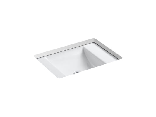 KOHLER K-2838-0 Ledges 22-1/2" Rectangular Undermount Bathroom Sink In White