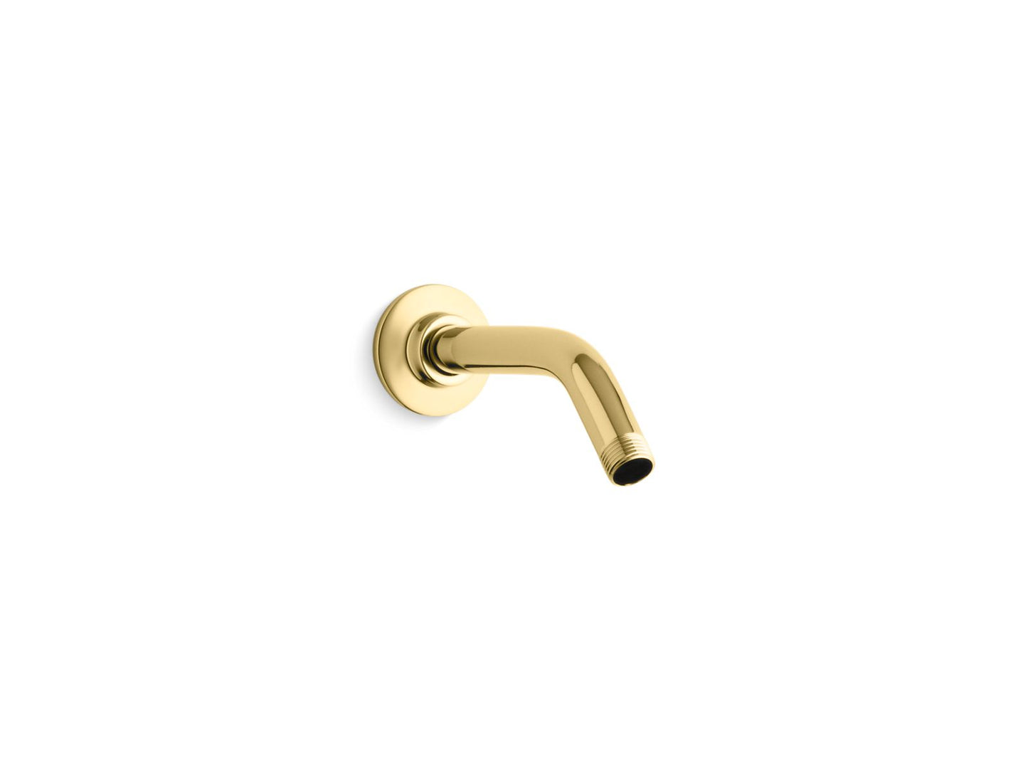 KOHLER K-7397-PB Mastershower Shower Arm And Flange,7-1/2" Long In Vibrant Polished Brass