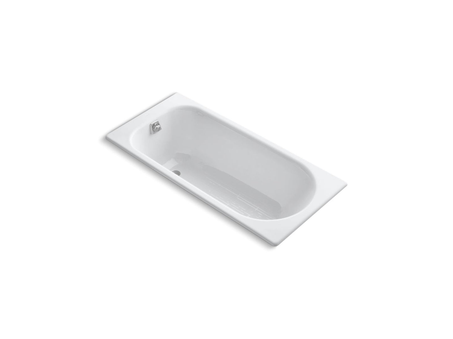 KOHLER K-941-0 Soissons 59" X 27-1/2" Drop-In Bath In White