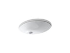 KOHLER K-2211-0 Caxton 21-1/4" Oval Undermount Bathroom Sink - White