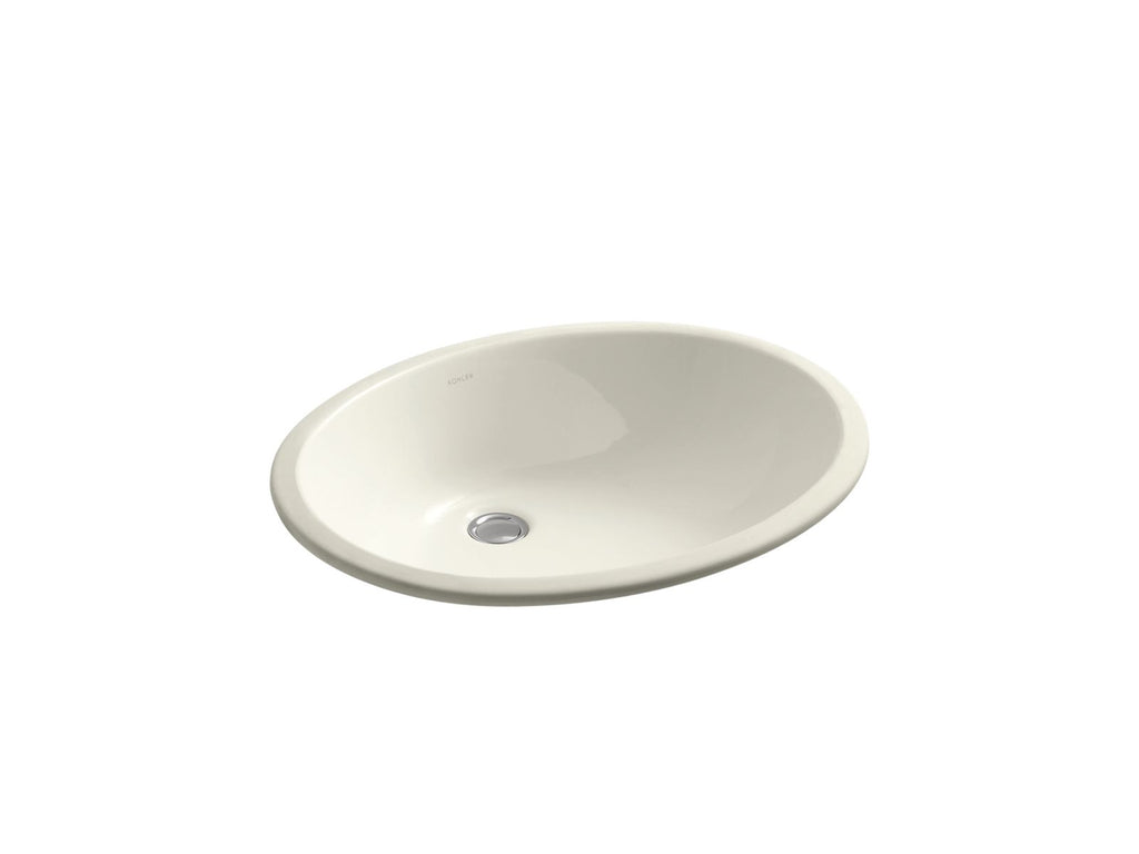 KOHLER K-2211-96 Caxton 21-1/4" Oval Undermount Bathroom Sink - Biscuit