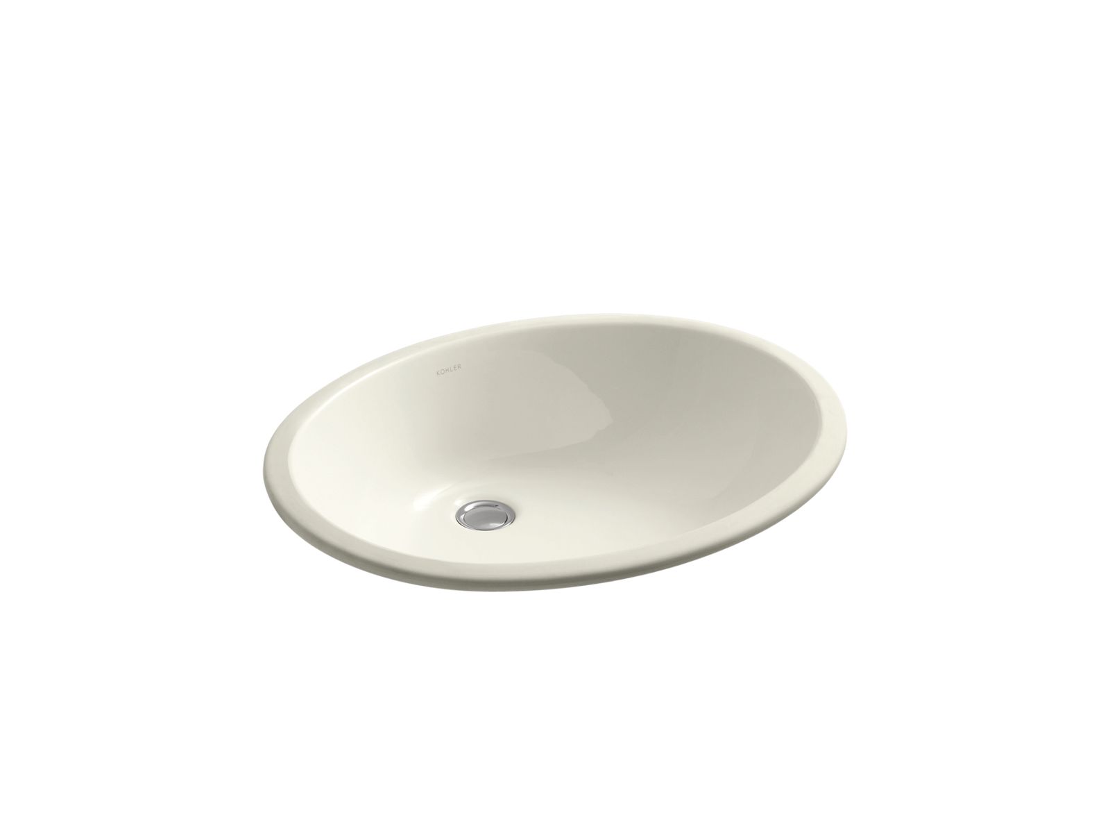 KOHLER K-2211-96 Caxton 21-1/4" Oval Undermount Bathroom Sink - Biscuit