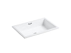 KOHLER K-2297-0 Kathryn 24" Rectangular Undermount Bathroom Sink - White