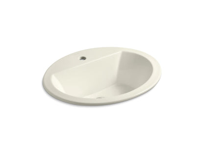 KOHLER K-2699-1-96 Bryant 20-1/4" oval drop-in bathroom sink - Biscuit