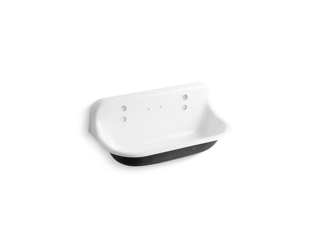KOHLER K-3200-0 Brockway 36" Wall-Mount Utility Sink - White