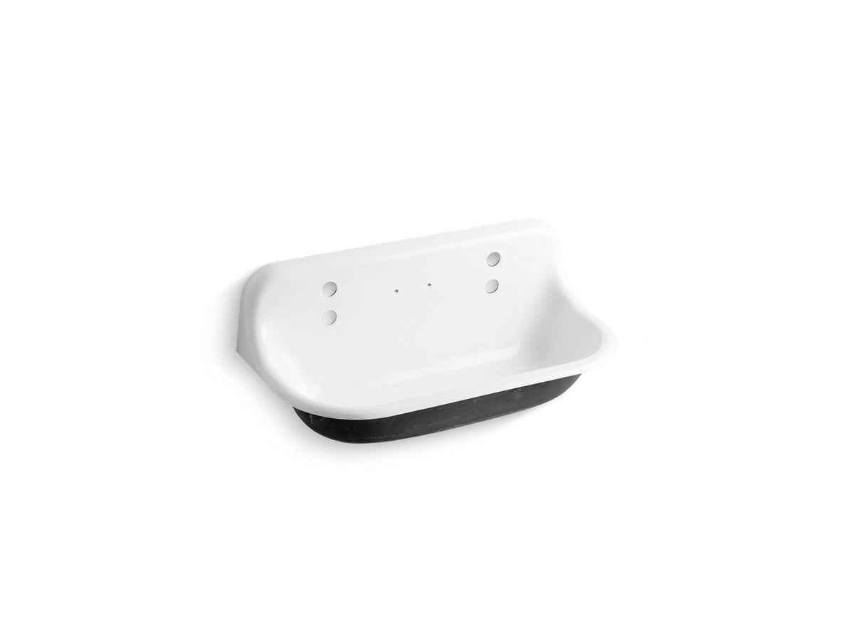 KOHLER K-3200-0 Brockway 36" Wall-Mount Utility Sink - White