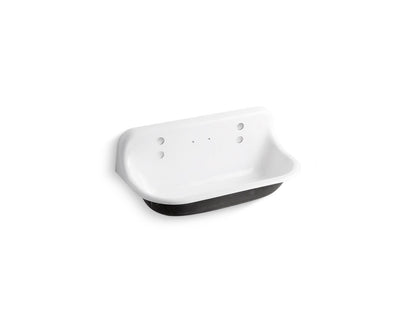 KOHLER K-3200-0 Brockway 36" wall-mount utility sink - White