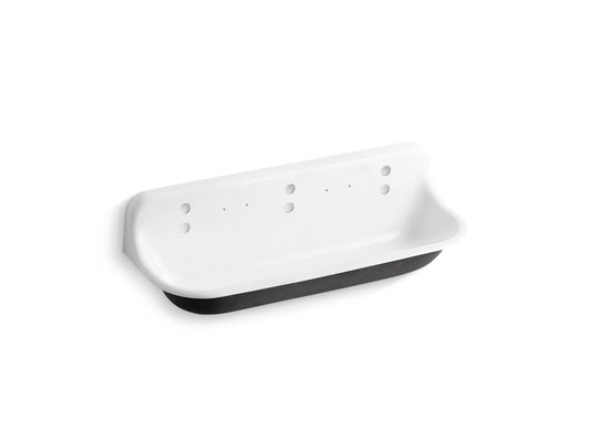 KOHLER K-3203-0 Brockway 5' Wall-Mount Wash Sink In White