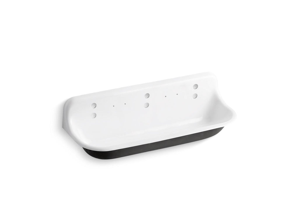 KOHLER K-3203-0 Brockway 60" Wall-Mount Utility Sink - White