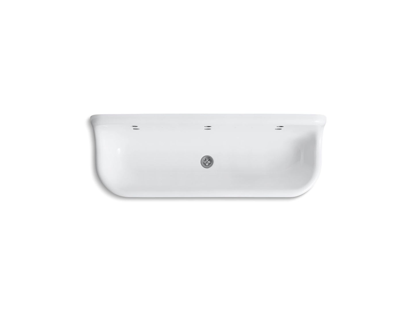 KOHLER K-3203-0 Brockway 60" wall-mount utility sink - White