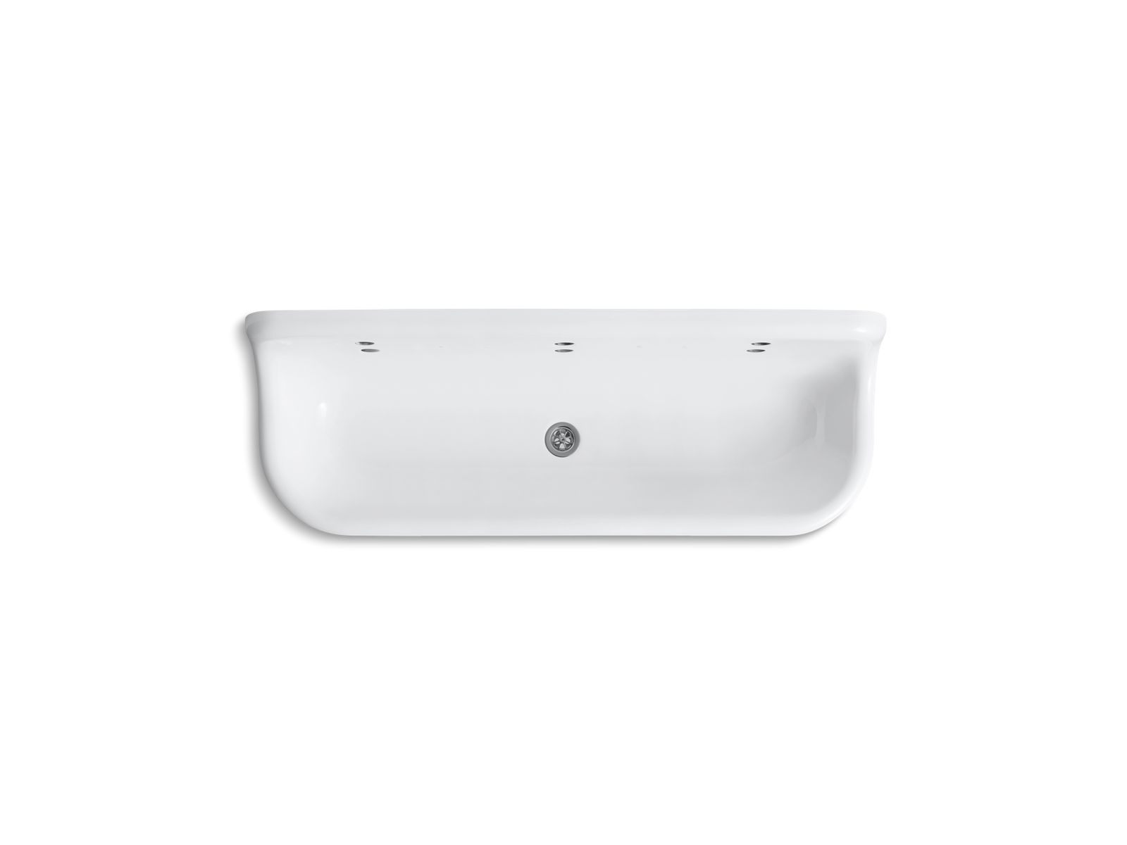 KOHLER K-3203-0 Brockway 60" Wall-Mount Utility Sink - White