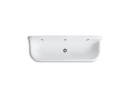 KOHLER K-3203-0 Brockway 60" wall-mount utility sink - White