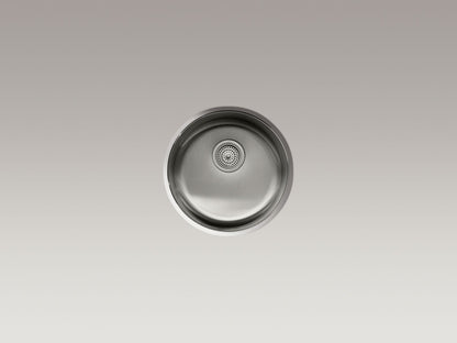 KOHLER K-3341-NA Undertone Lyric 18-1/2" top-/undermount single-bowl bar sink - Stainless Steel
