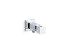 KOHLER K-14791-CP Loure Wall-Mount Handshower Holder With Supply Elbow - Polished Chrome