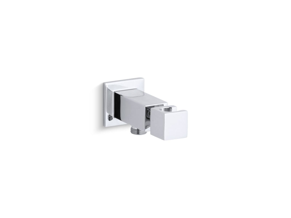 KOHLER K-14791-CP Loure Wall-Mount Handshower Holder With Supply Elbow - Polished Chrome
