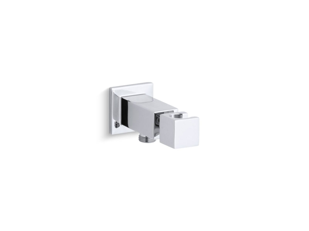 KOHLER K-14791-CP Loure Wall-Mount Handshower Holder With Supply Elbow - Polished Chrome