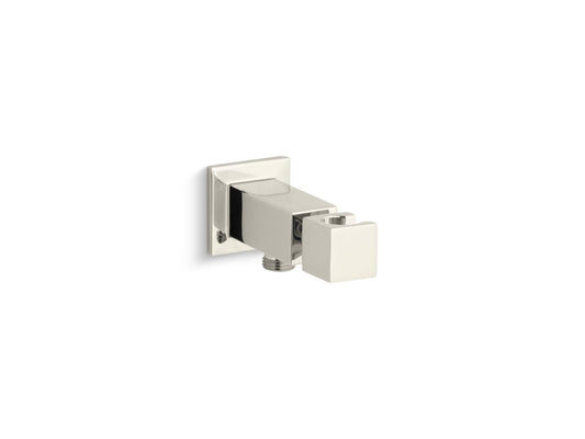 KOHLER K-14791-SN Loure Wall-Mount Handshower Holder With Supply Elbow In Vibrant Polished Nickel