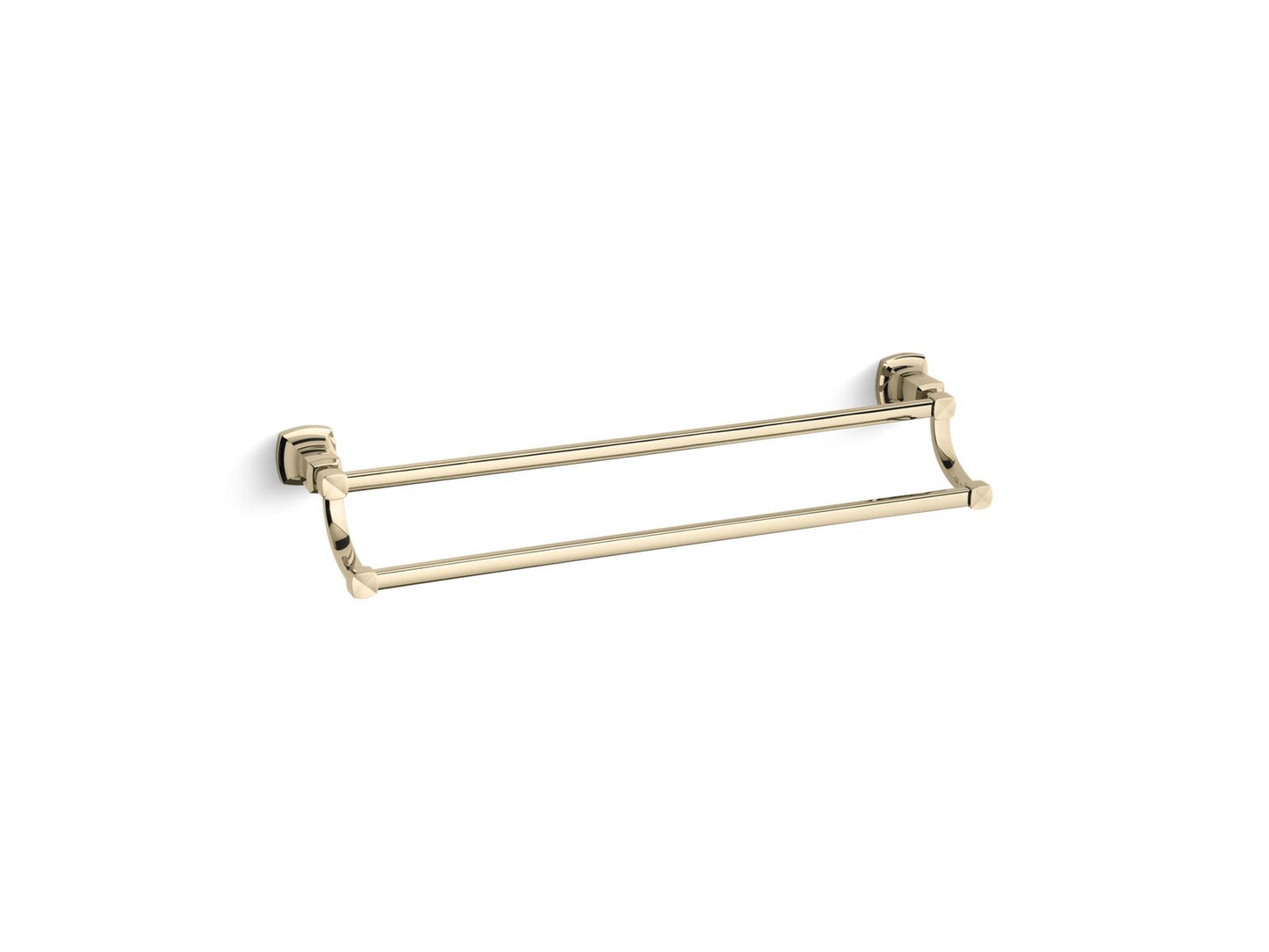 KOHLER K-16253-AF Margaux 24" Double Towel Bar In Vibrant French Gold