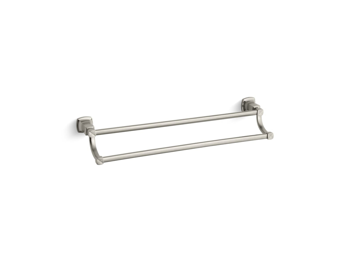 KOHLER K-16253-BN Margaux 24" Double Towel Bar In Vibrant Brushed Nickel