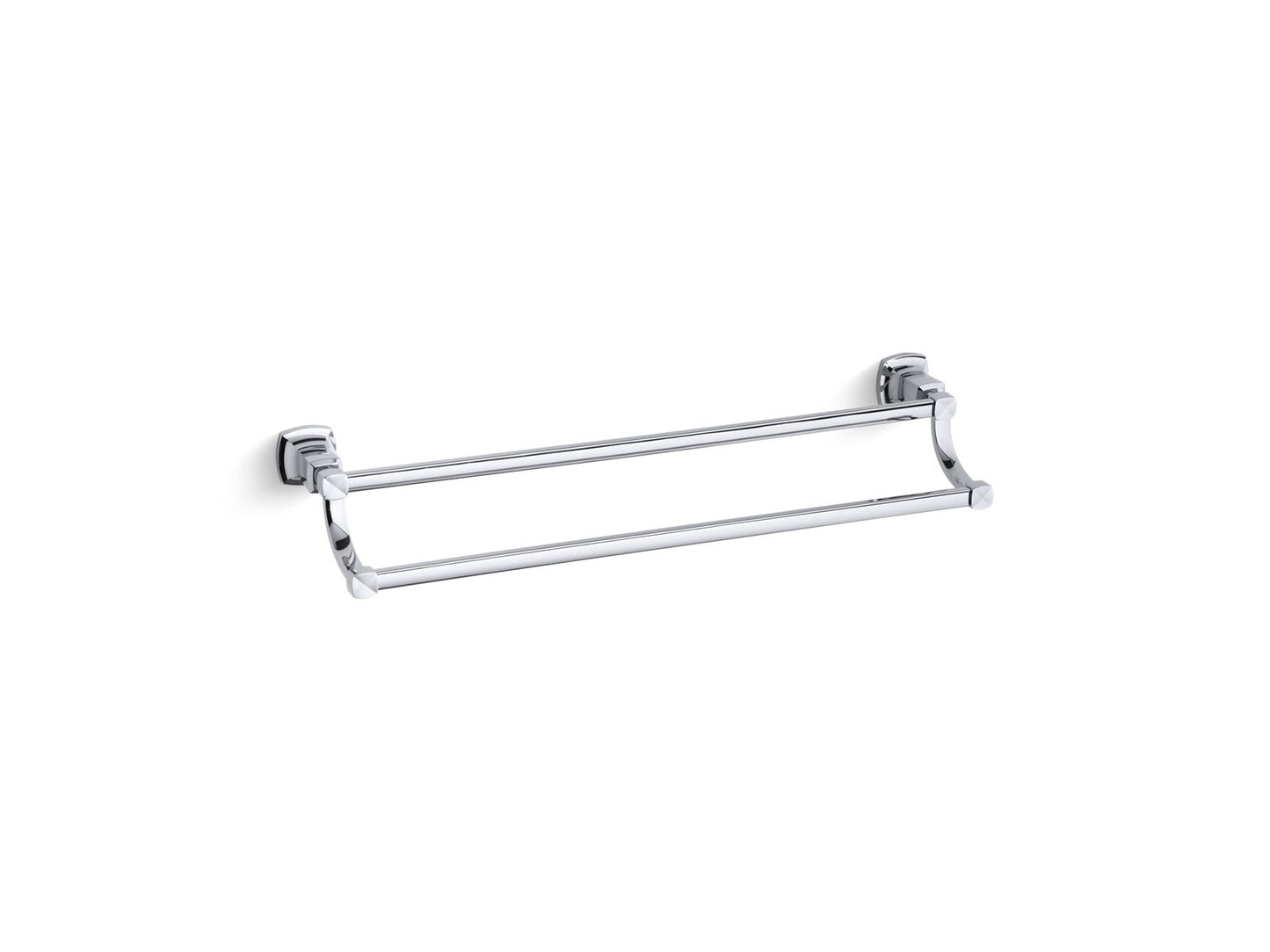 KOHLER K-16253-CP Margaux 24" Double Towel Bar In Polished Chrome