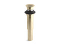KOHLER K-7108-AF Decorative Grid Drain Without Overflow - Vibrant French Gold