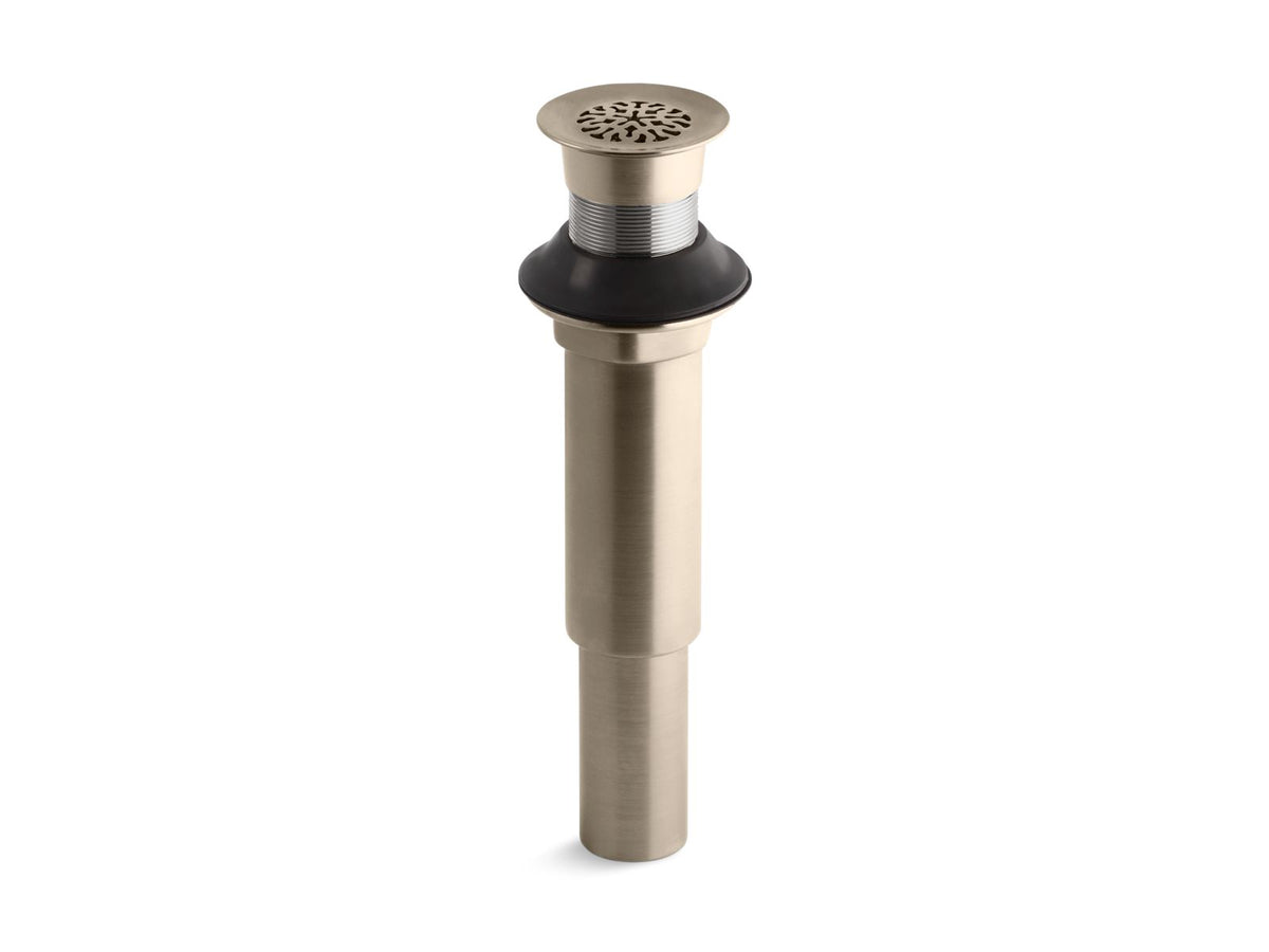 KOHLER K-7108-BV Decorative Grid Drain Without Overflow - Vibrant Brushed Bronze