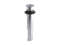 KOHLER K-7108-CP Decorative Grid Drain Without Overflow - Polished Chrome