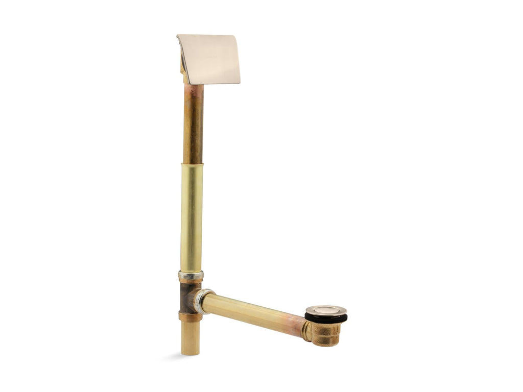 KOHLER K-7147-AF-BV Tea-For-Two 1-1/2" Contoured Pop-Up Drain And Overflow For Above- Or Through-The-Floor Installation - Vibrant Brushed Bronze