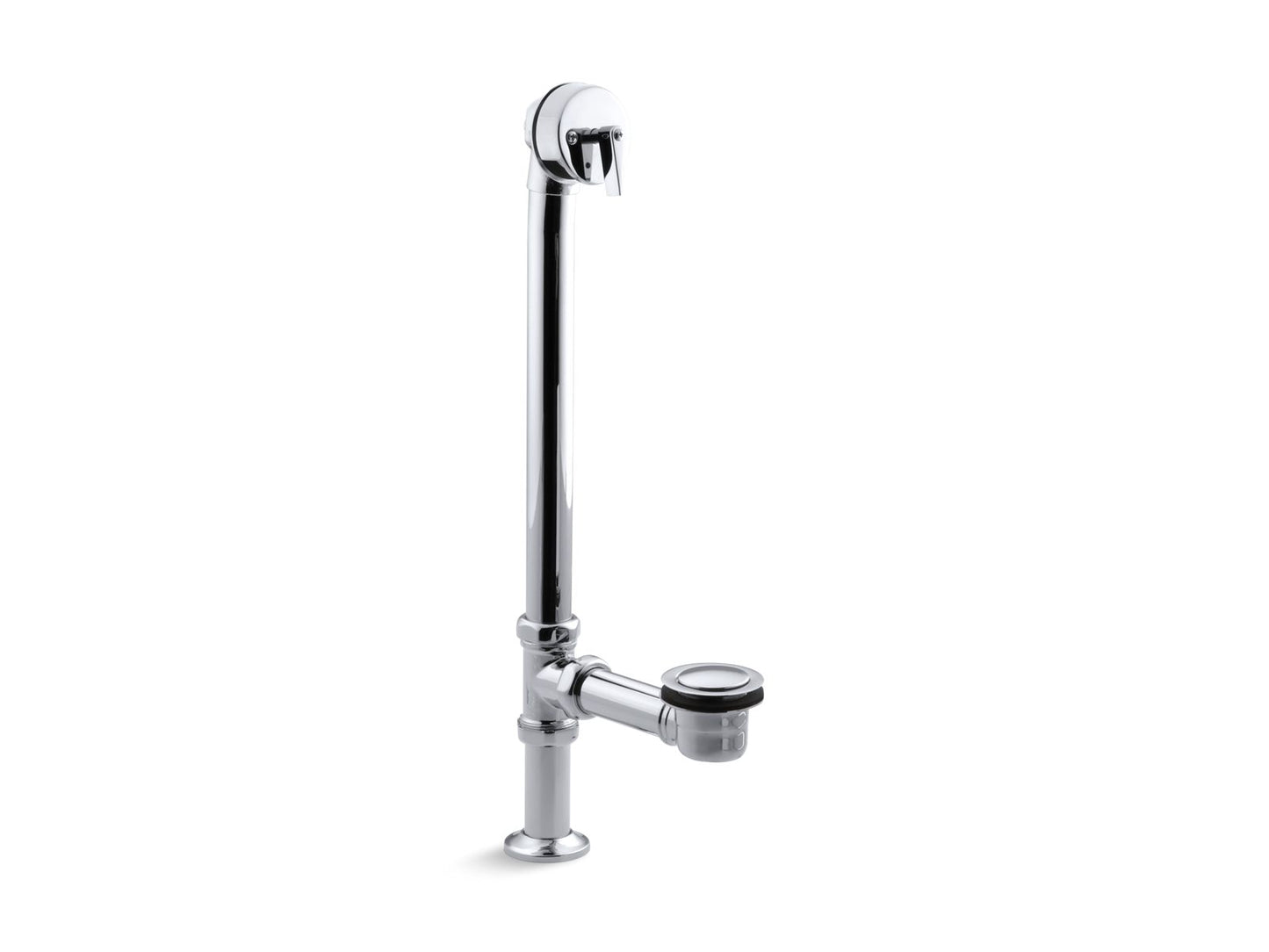 KOHLER K-7159-BL Artifacts 1-1/2" pop-up bath drain for above- and through-the-floor freestanding bath installations - Matte Black