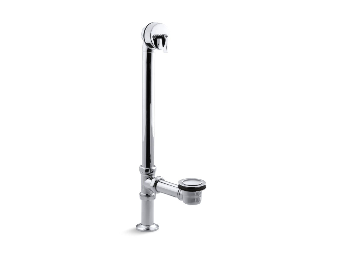 KOHLER K-7159-BL Artifacts 1-1/2" Pop-Up Bath Drain For Above- And Through-The-Floor Freestanding Bath Installations - Matte Black