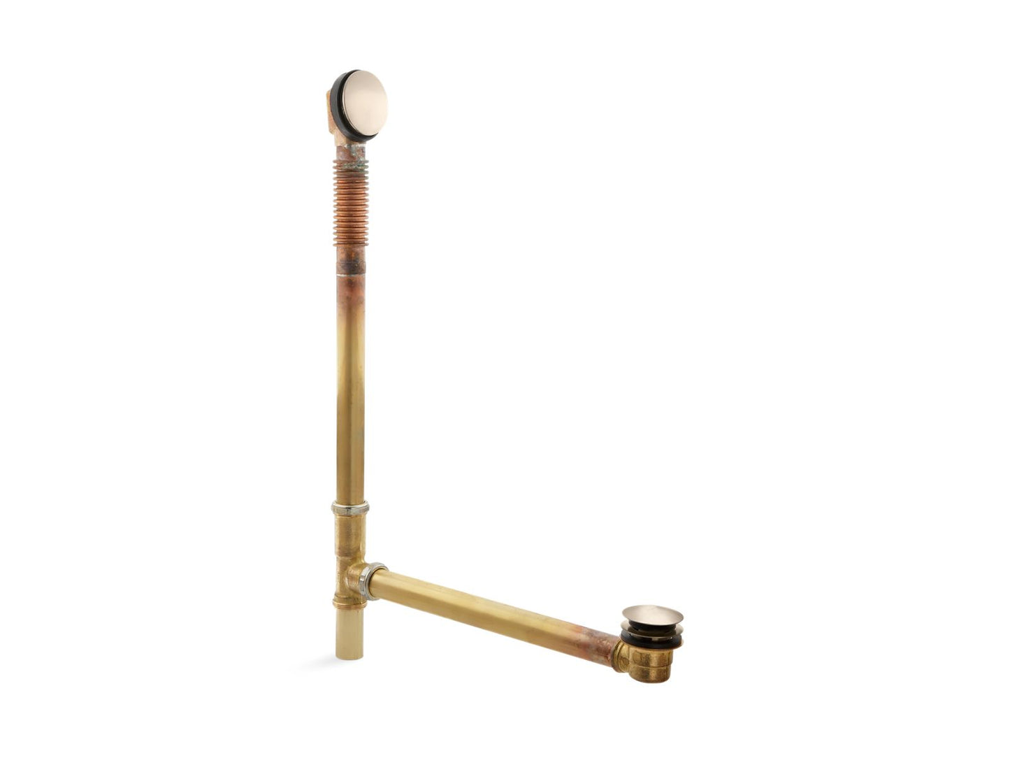 KOHLER K-7265-BV Clearflo Brass Toe Tap Bath Drain In Vibrant Brushed Bronze