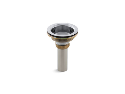 KOHLER K-8804-CP Duostrainer Sink drain body with tailpiece - Polished Chrome