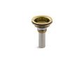 KOHLER K-8804-PB Duostrainer Sink Drain Body With Tailpiece In Vibrant Polished Brass