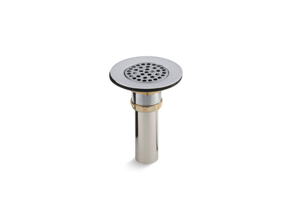 KOHLER K-8807-CP Brass sink drain and strainer with tailpiece for 3-1/2" to 4" outlet - Polished Chrome