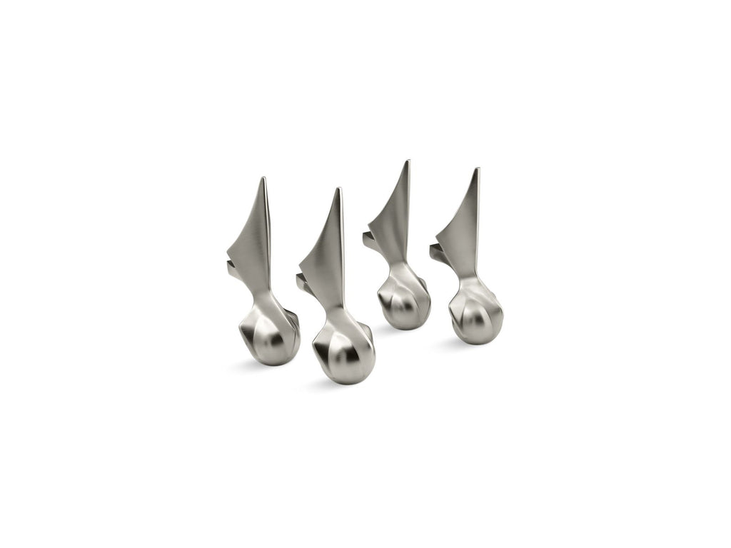 KOHLER K-102-BN Antique Ball-And-Claw Feet - Vibrant Brushed Nickel