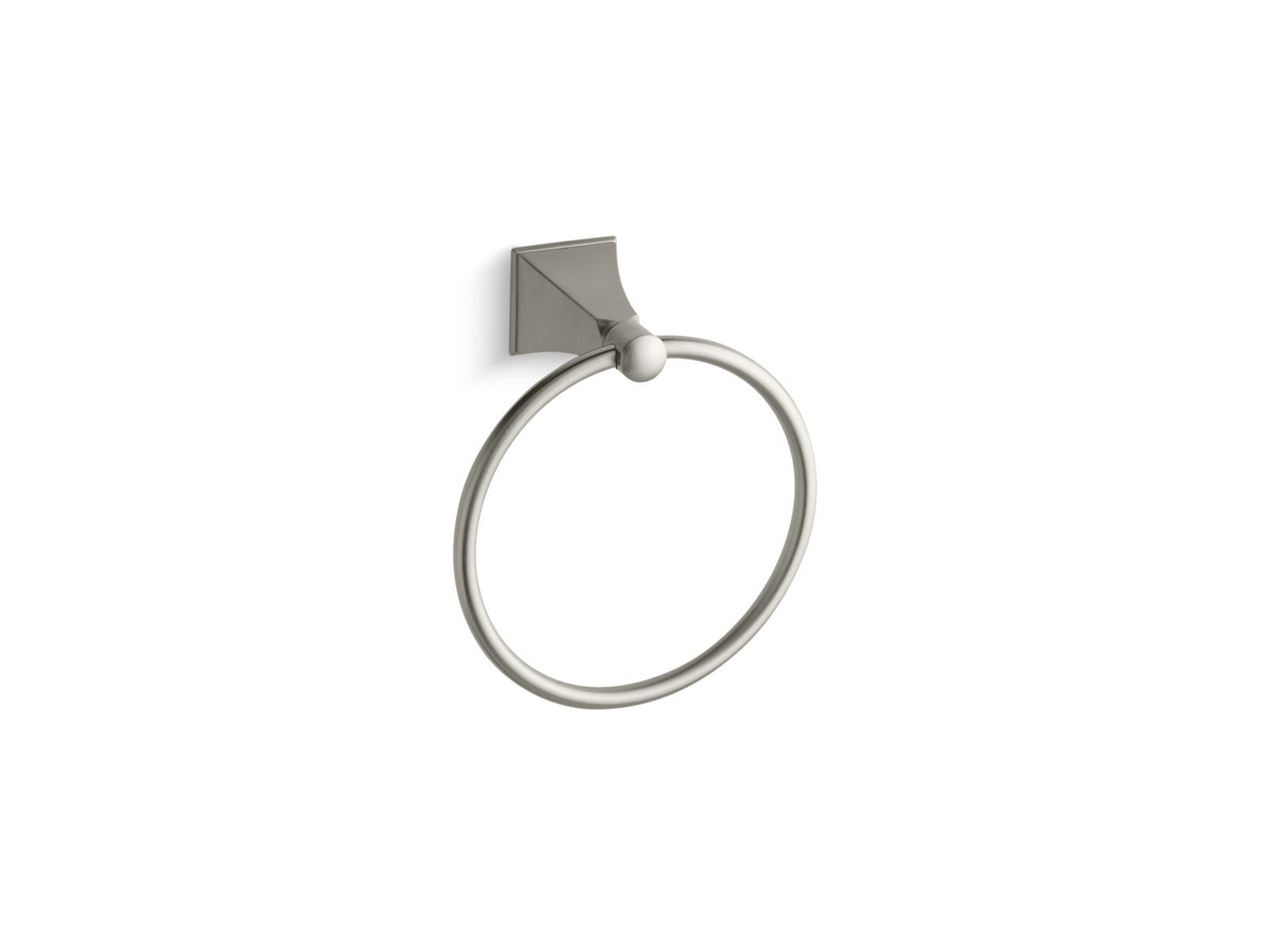 KOHLER K-487-BN Memoirs Stately Towel Ring In Vibrant Brushed Nickel