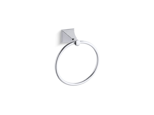 KOHLER K-487-CP Memoirs Stately Towel Ring In Polished Chrome