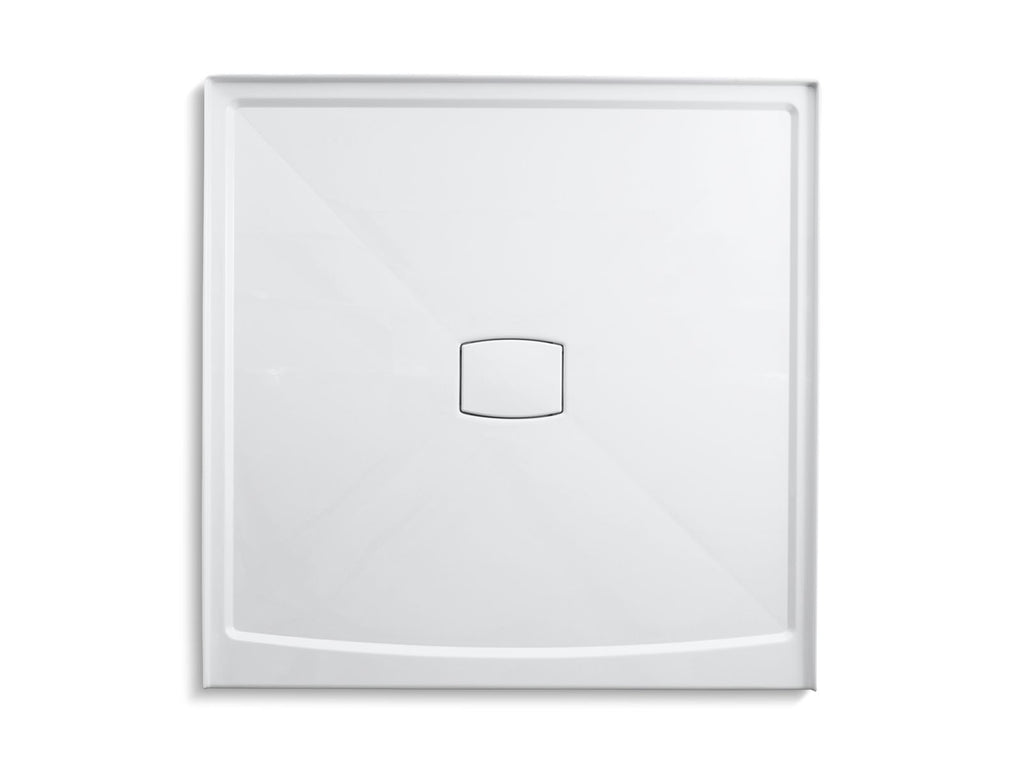 KOHLER K-9395-NY Archer 60" X 60" Alcove Shower Base, Center Drain - Dune