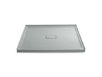 KOHLER K-9395-95 Archer 60" X 60" Alcove Shower Base, Center Drain - Ice Grey