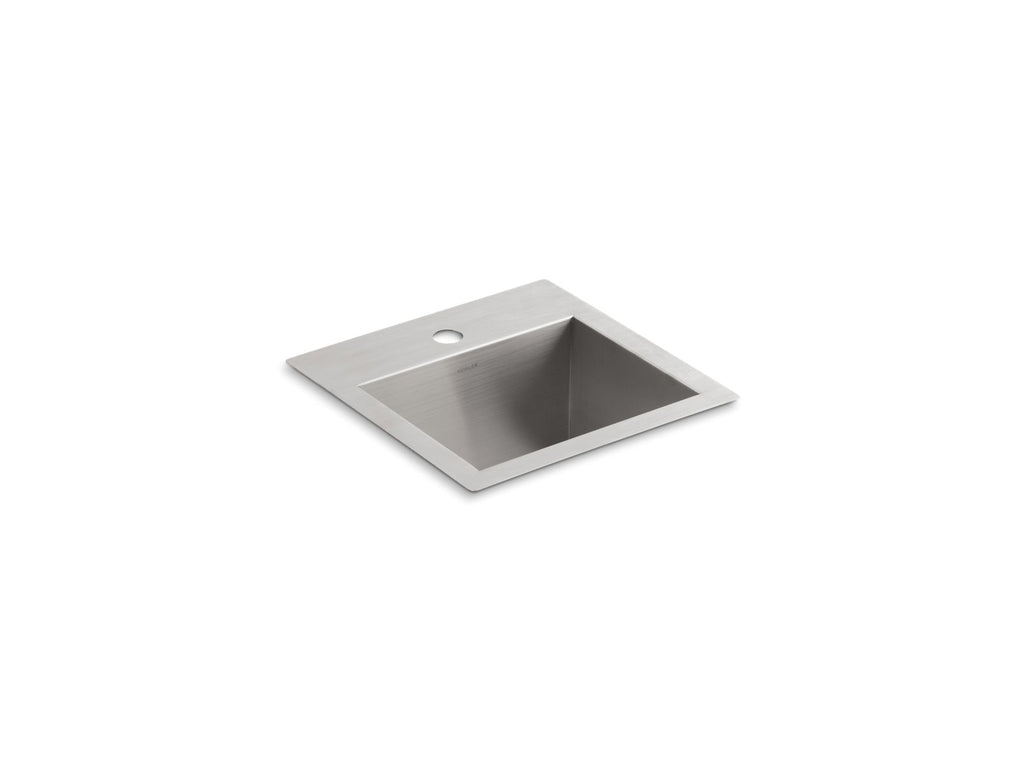 KOHLER K-3840-1-NA Vault 15" Top-/Undermount Bar Sink - Stainless Steel