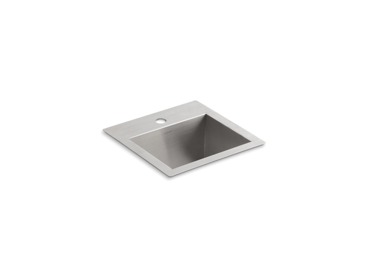 KOHLER K-3840-1-NA Vault 15" Top-/Undermount Bar Sink - Stainless Steel