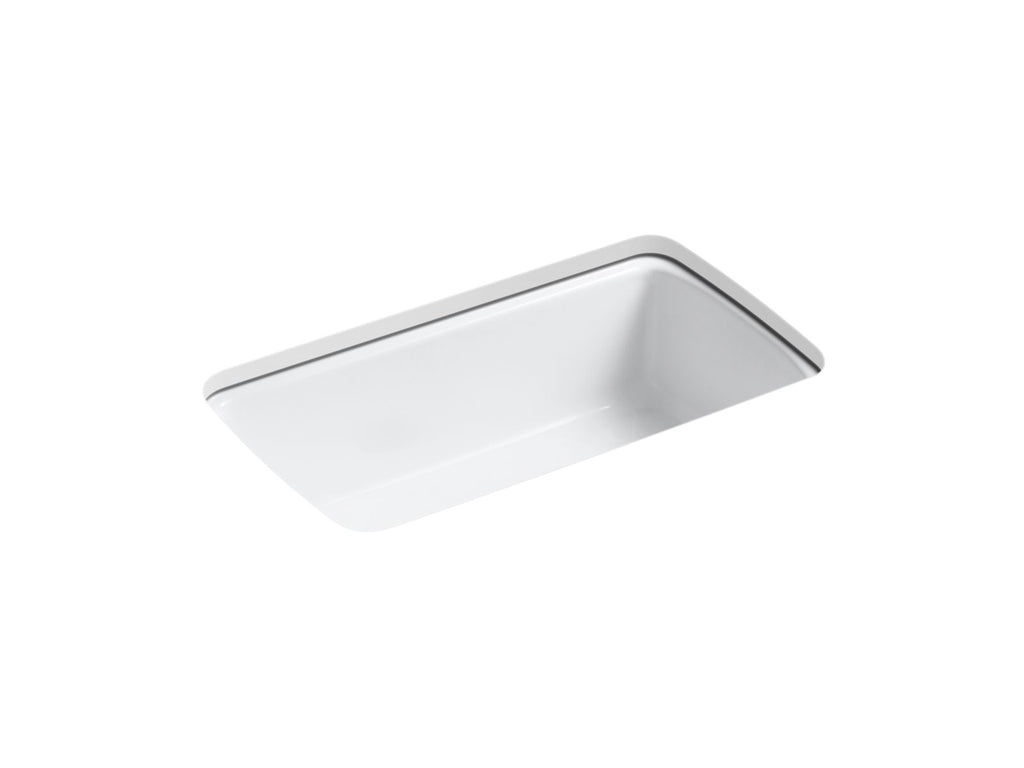 KOHLER K-5864-5U-96 Cape Dory 33" Undermount Single-Bowl Kitchen Sink - Biscuit
