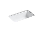 KOHLER K-5864-5U-96 Cape Dory 33" Undermount Single-Bowl Kitchen Sink - Biscuit