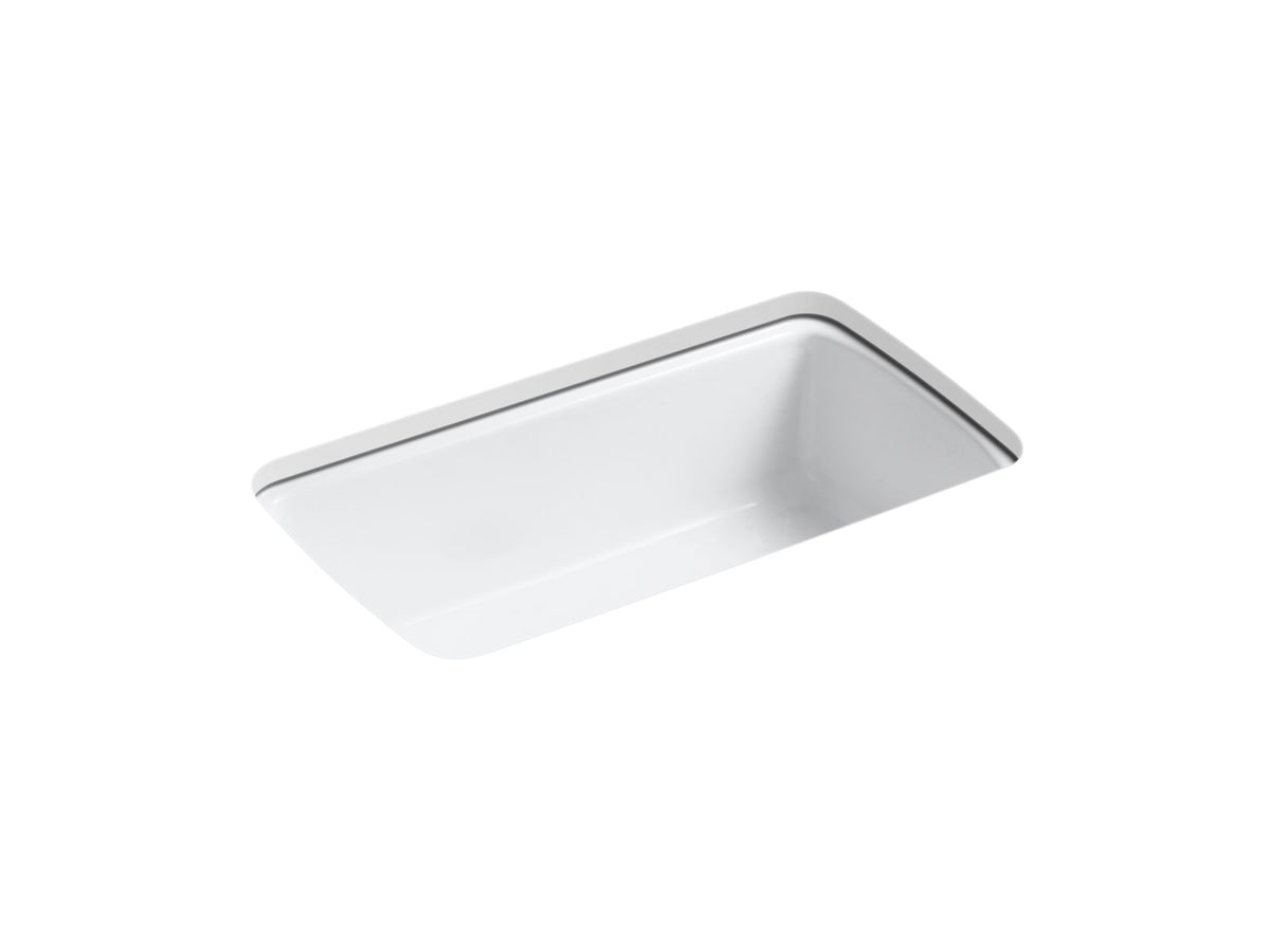 KOHLER K-5864-5U-96 Cape Dory 33" Undermount Single-Bowl Kitchen Sink - Biscuit