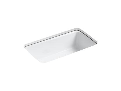 KOHLER K-5864-5U-96 Cape Dory 33" undermount single-bowl kitchen sink - Biscuit