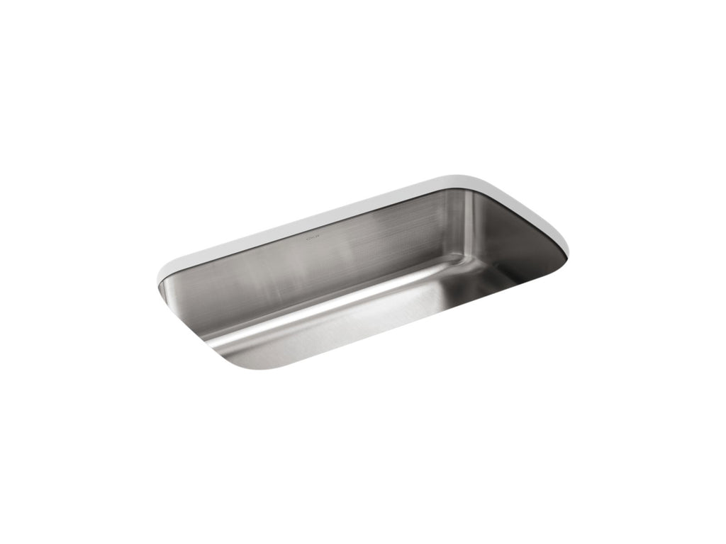 KOHLER K-3183-NA Undertone 31-1/2" Undermount Single-Bowl Kitchen Sink - Stainless Steel