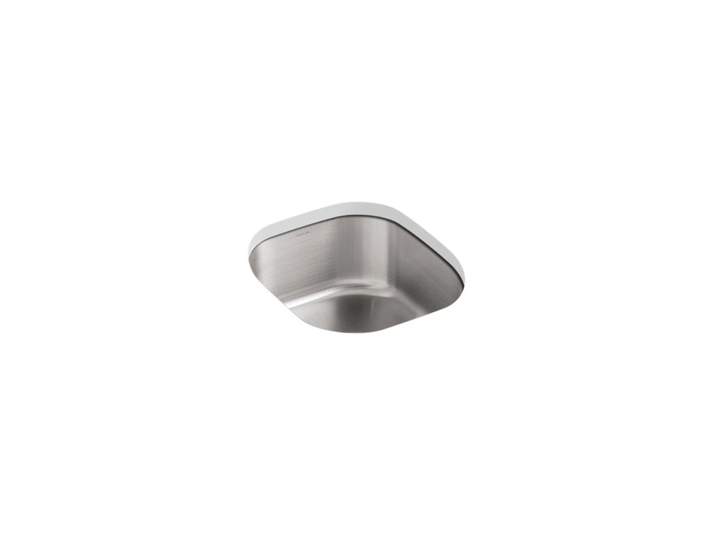 KOHLER K-3336-NA Undertone 15-1/2" Undermount Single-Bowl Kitchen Sink - Stainless Steel
