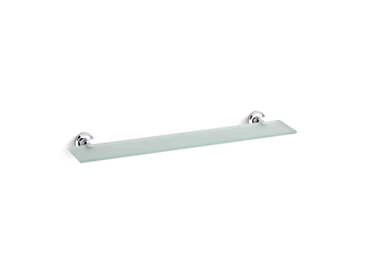 KOHLER K-14440-CP Purist Glass Shelf In Polished Chrome